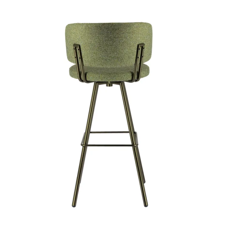 Perfecta Tabouret De Bar (assise +/- 80 Cm)*Adagio Tabouret de bar moderne pivotant en tissu et pieds métal