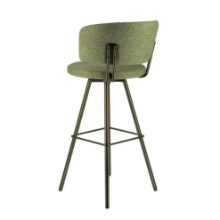 Perfecta Tabouret De Bar (assise +/- 80 Cm)*Adagio Tabouret de bar moderne pivotant en tissu et pieds métal