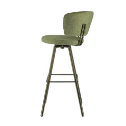 Perfecta Tabouret De Bar (assise +/- 80 Cm)*Adagio Tabouret de bar moderne pivotant en tissu et pieds métal