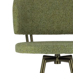 Perfecta Tabouret De Bar (assise +/- 80 Cm)*Adagio Tabouret de bar moderne pivotant en tissu et pieds métal