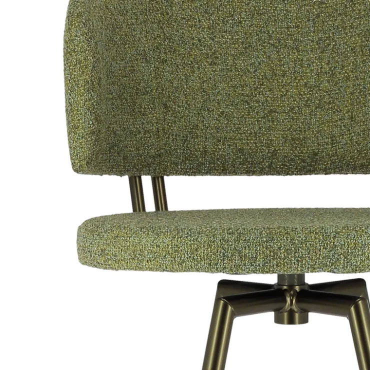Perfecta Tabouret De Bar (assise +/- 80 Cm)*Adagio Tabouret de bar moderne pivotant en tissu et pieds métal
