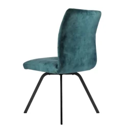 Chaise De Salle à Manger*Adèle Chaise confortable moderne en tissu avec pieds en métal