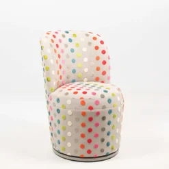 Paget Chaise De Salle à Manger|Chaise De Bureau*Adèle Chauffeuse pivotante moderne avec tissu à motifs fabriquée en France