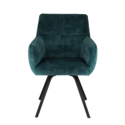 Chaise De Salle à Manger|Chaise De Bureau*Adrien Fauteuil confortable en tissu avec pieds en métal