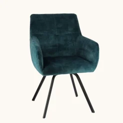 Chaise De Salle à Manger|Chaise De Bureau*Adrien Fauteuil confortable en tissu avec pieds en métal