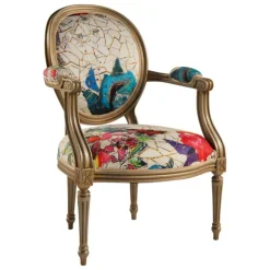 Paget Fauteuil De Salon*Adrien Fauteuil Louis XVI médaillon revisité fabrication française
