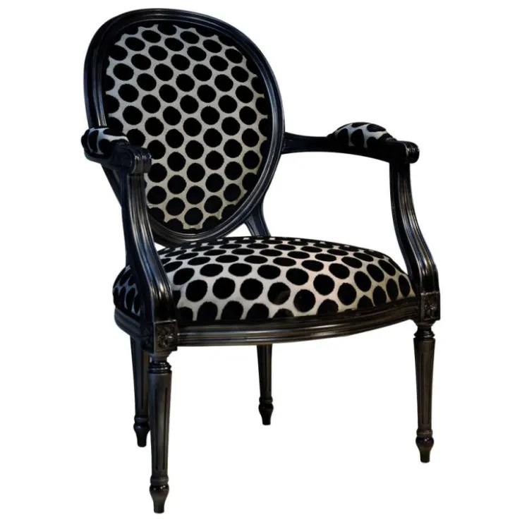 Paget Fauteuil De Salon*Adrien Fauteuil Louis XVI médaillon revisité fabrication française
