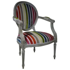 Paget Fauteuil De Salon*Adrien Fauteuil Louis XVI médaillon revisité fabrication française