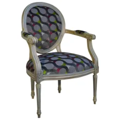 Paget Fauteuil De Salon*Adrien Fauteuil Louis XVI médaillon revisité fabrication française