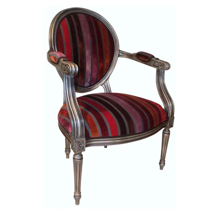 Paget Fauteuil De Salon*Adrien Fauteuil Louis XVI médaillon revisité fabrication française