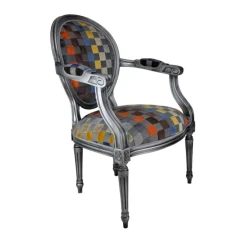 Paget Fauteuil De Salon*Adrien Fauteuil Louis XVI médaillon revisité fabrication française