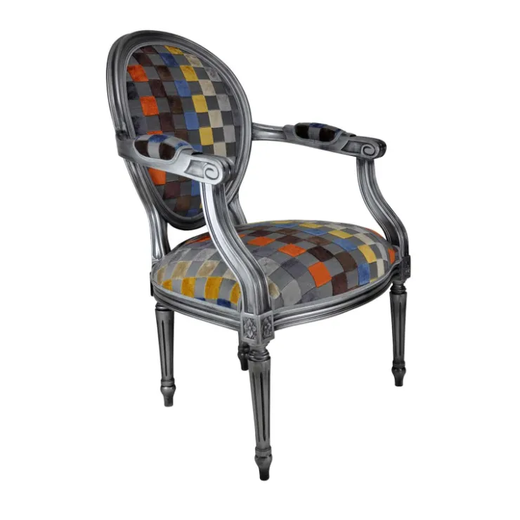Paget Fauteuil De Salon*Adrien Fauteuil Louis XVI médaillon revisité fabrication française