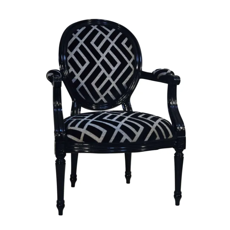 Paget Fauteuil De Salon*Adrien Fauteuil Louis XVI médaillon revisité fabrication française