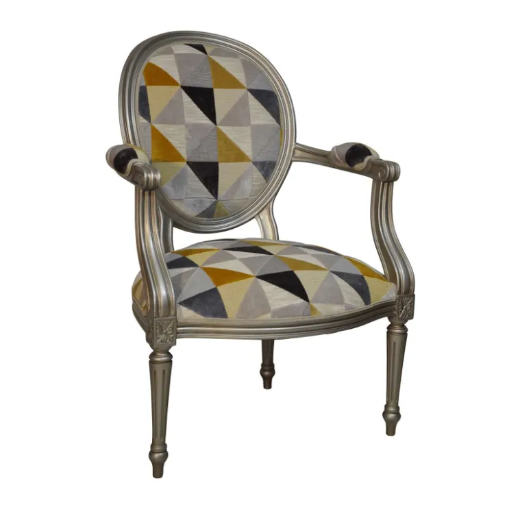 Paget Fauteuil De Salon*Adrien Fauteuil Louis XVI médaillon revisité fabrication française