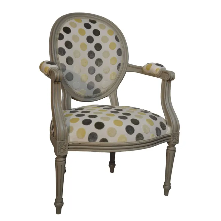 Paget Fauteuil De Salon*Adrien Fauteuil Louis XVI médaillon revisité fabrication française