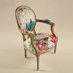 Paget Fauteuil De Salon*Adrien Fauteuil Louis XVI médaillon revisité fabrication française