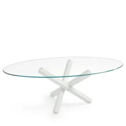 Sovet Italia Table De Salle à Manger*Aikido Sovet® Table de salle à manger ovale design en verre