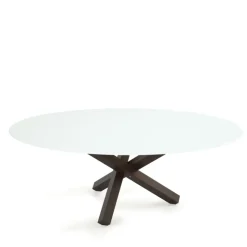 Sovet Italia Table De Salle à Manger*Aikido Sovet® Table de salle à manger ovale design en verre
