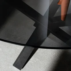 Sovet Italia Table De Salle à Manger*Aikido Sovet® Table en verre design ronde