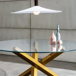 Sovet Italia Table De Salle à Manger*Aikido Sovet® Table en verre design ronde