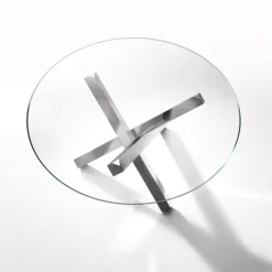 Sovet Italia Table De Salle à Manger*Aikido Sovet® Table en verre design ronde