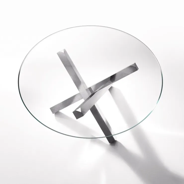 Sovet Italia Table De Salle à Manger*Aikido Sovet® Table en verre design ronde