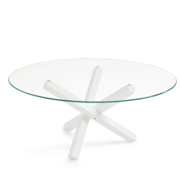 Sovet Italia Table De Salle à Manger*Aikido Sovet® Table en verre design ronde