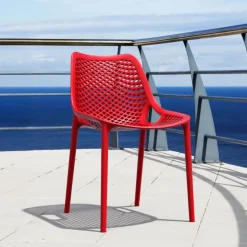 Chaise De Jardin*Air Chaise de jardin moderne ajourée en polypropylène