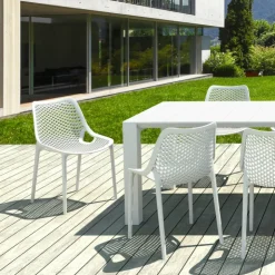 Chaise De Jardin*Air Chaise de jardin moderne ajourée en polypropylène