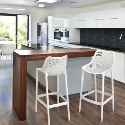 Tabouret Snack (assise +/- 65 Cm)|Tabouret De Bar (assise +/- 80 Cm)*Air Tabouret moderne en polypropylène