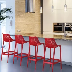 Tabouret Snack (assise +/- 65 Cm)|Tabouret De Bar (assise +/- 80 Cm)*Air Tabouret moderne en polypropylène