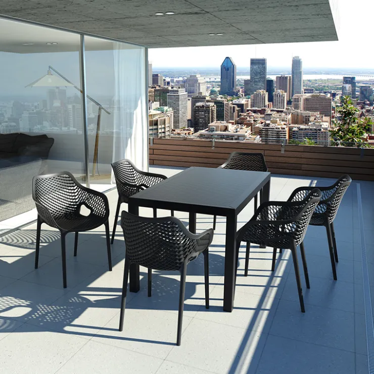 Chaise De Jardin|Fauteuil De Jardin*Air XL Fauteuil de jardin moderne ajouré en polypropylène