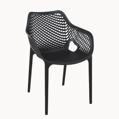 Chaise De Cuisine|Chaise De Salle à Manger*Air XL Fauteuil moderne empilable ajouré en polypropylène