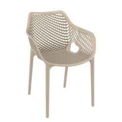 Chaise De Cuisine|Chaise De Salle à Manger*Air XL Fauteuil moderne empilable ajouré en polypropylène
