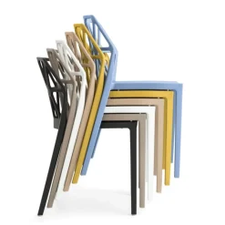Chaise De Cuisine|Chaise De Salle à Manger*Alchemia Connubia® Chaise design empilable en polypropylène