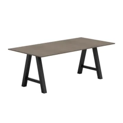 Perfecta Table De Salle à Manger|Table De Cuisine*Alegro Table belge rectangulaire en stratifié avec pieds en forme de tréteau