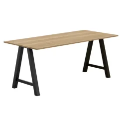 Perfecta Table De Cuisine|Table De Salle à Manger*Alegro Table snack rectangulaire en stratifié avec pieds en forme de tréteau