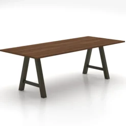 Perfecta Table De Salle à Manger*Alegro XL Grande table rectangulaire avec pieds en forme de tréteau