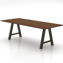 Perfecta Table De Salle à Manger*Alegro XL Grande table rectangulaire avec pieds en forme de tréteau