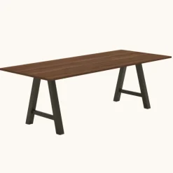 Perfecta Table De Salle à Manger*Alegro XL Grande table rectangulaire avec pieds en forme de tréteau