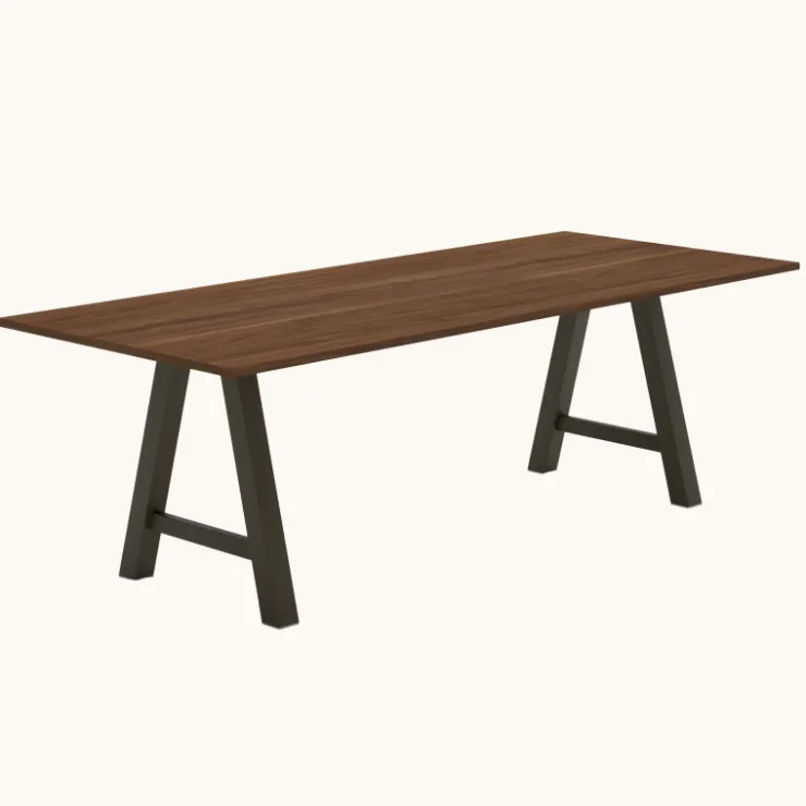Perfecta Table De Salle à Manger*Alegro XL Grande table rectangulaire avec pieds en forme de tréteau
