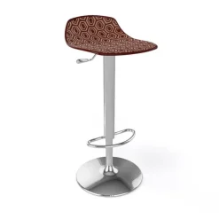 Tabouret Snack (assise +/- 65 Cm)|Tabouret De Bar (assise +/- 80 Cm)*Alhambra 97A / 97AV Tabouret italien sans dossier réglable en hauteur avec assise à motifs