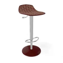 Tabouret Snack (assise +/- 65 Cm)|Tabouret De Bar (assise +/- 80 Cm)*Alhambra 97A / 97AV Tabouret italien sans dossier réglable en hauteur avec assise à motifs