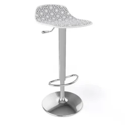 Tabouret Snack (assise +/- 65 Cm)|Tabouret De Bar (assise +/- 80 Cm)*Alhambra 97A / 97AV Tabouret italien sans dossier réglable en hauteur avec assise à motifs