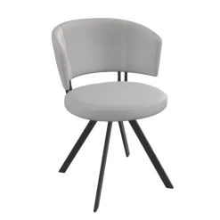 Perfecta Chaise De Cuisine|Chaise De Salle à Manger*Allure Chaise design confortable pivotante en simili avec pieds en métal