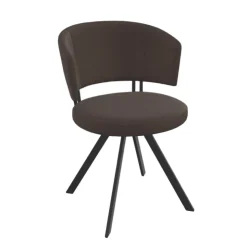 Perfecta Chaise De Cuisine|Chaise De Salle à Manger*Allure Chaise design confortable pivotante en simili avec pieds en métal