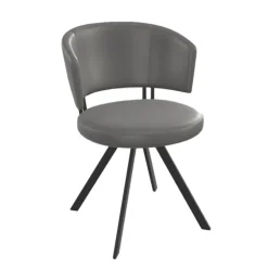 Perfecta Chaise De Cuisine|Chaise De Salle à Manger*Allure Chaise design confortable pivotante en simili avec pieds en métal