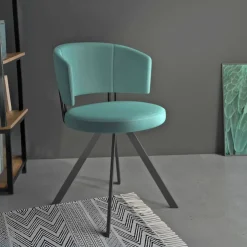Perfecta Chaise De Salle à Manger|Chaise De Bureau*Allure Chaise moderne en tissu pivotante