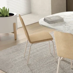 Perfecta Chaise De Salle à Manger*Altea Chaise en tissu et pieds en métal