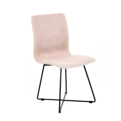 Sessio Chaise De Salle à Manger|Chaise Salon*Amelie Chaise en tissu et pieds en métal croisés